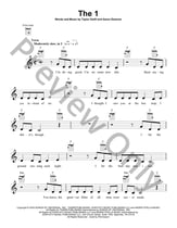 the 1 Ukulele EPRINT Guitar and Fretted sheet music cover